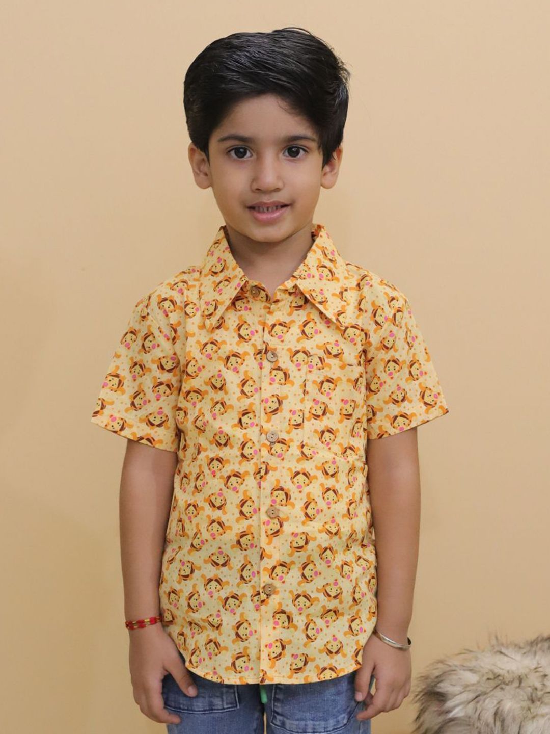 Vastrarth Boys Standard Graphic Printed Cotton Opaque Regular Fit Casual Shirt-picture-13