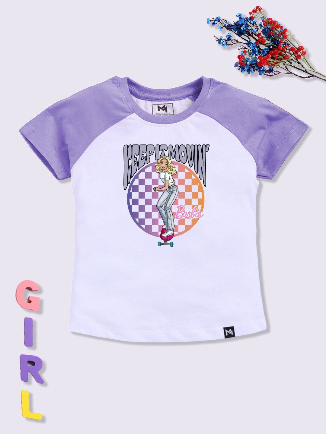 YK X Minute Mirth Girls Printed Cotton T-shirt-picture-23