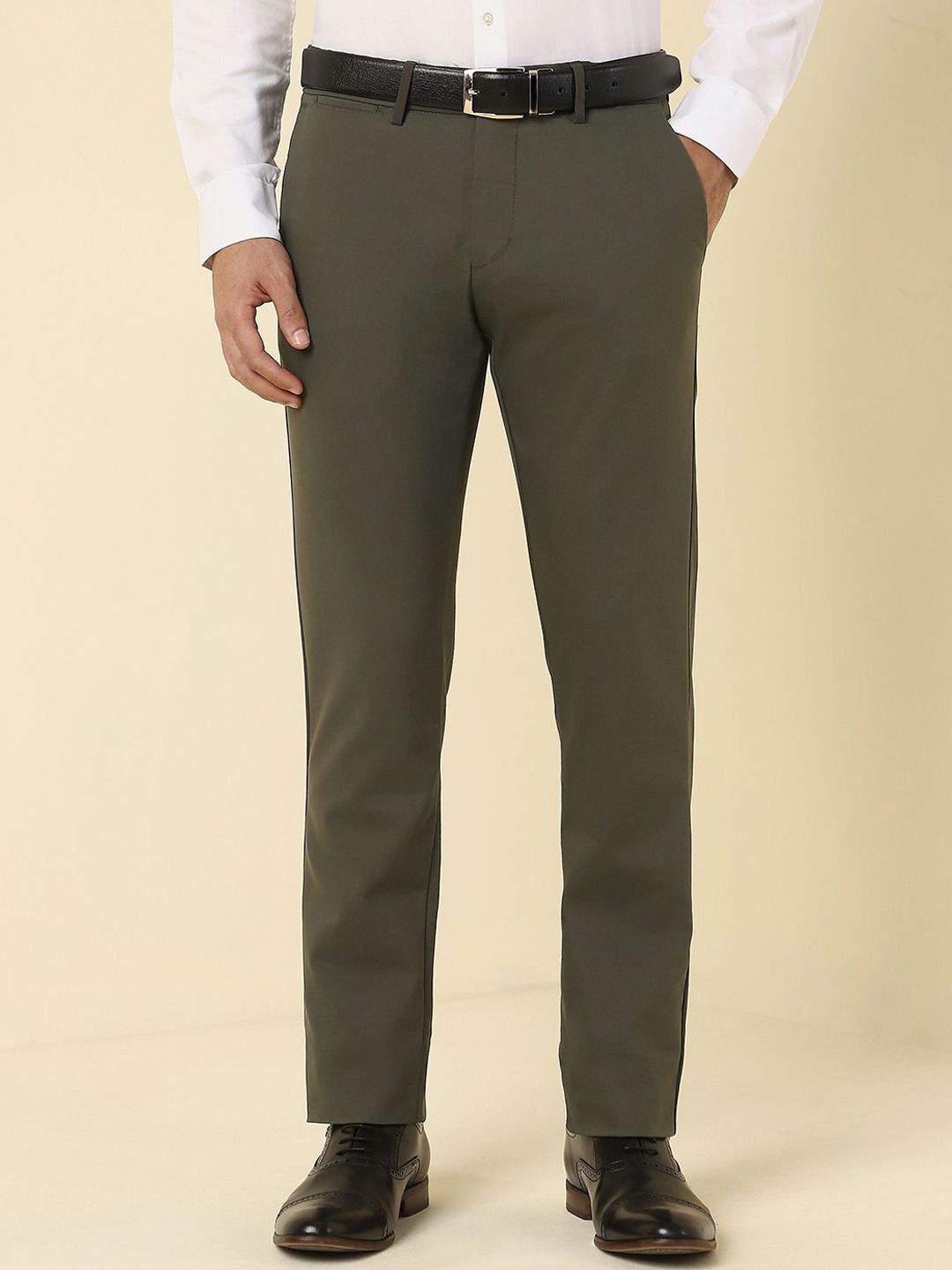 Allen Solly Men Slim Fit Mid-Rise Formal Trousers-picture-20