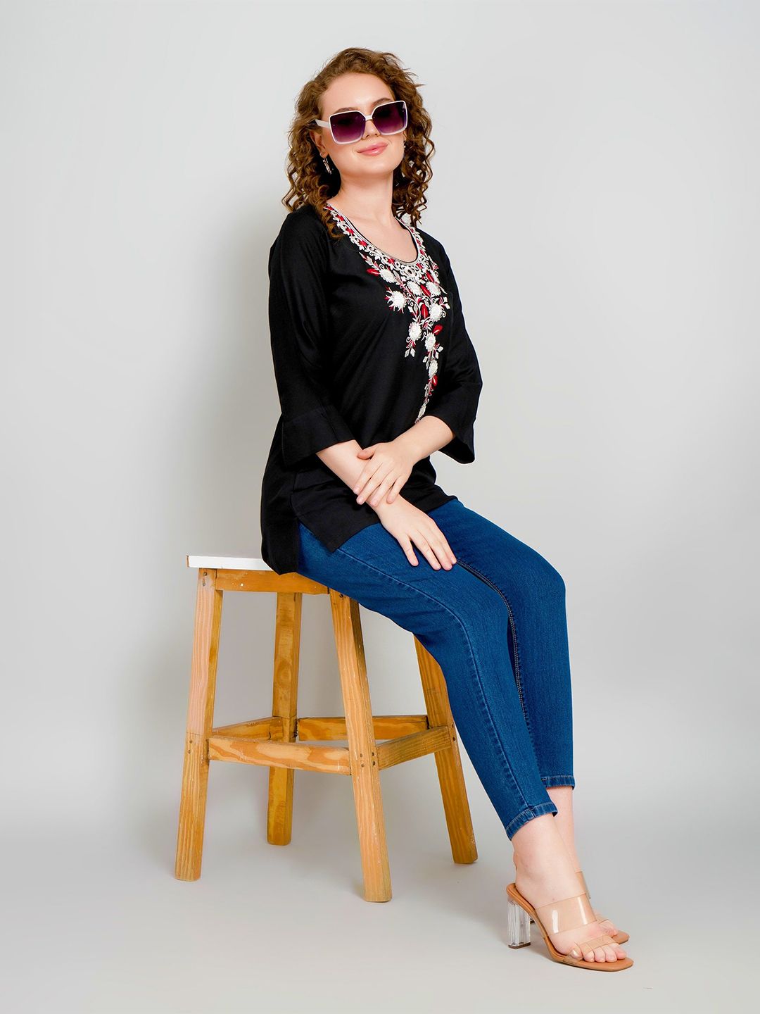 Sufiana Women Embroidered Tunic-picture-11