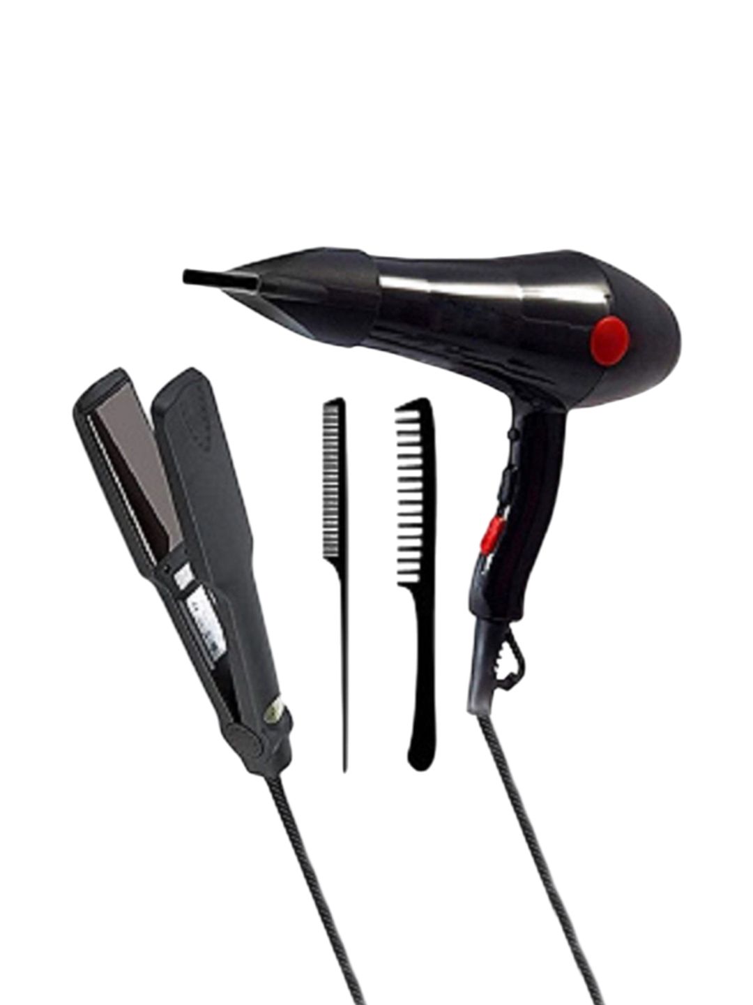 CK INDIA 2000 Watt Dryer With Straightener & Comb-Black-image-10