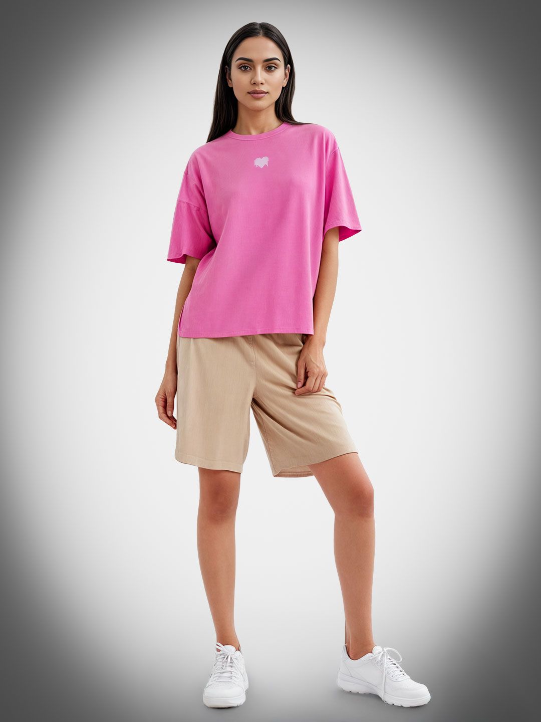 Plus Oversized Placement Printed T-Shirt