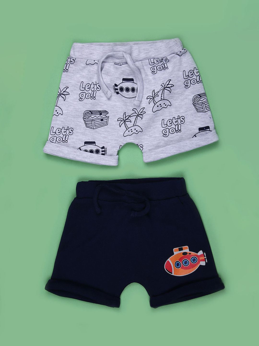 V-Mart Boys Pack Of 2 Printed Shorts-picture-36
