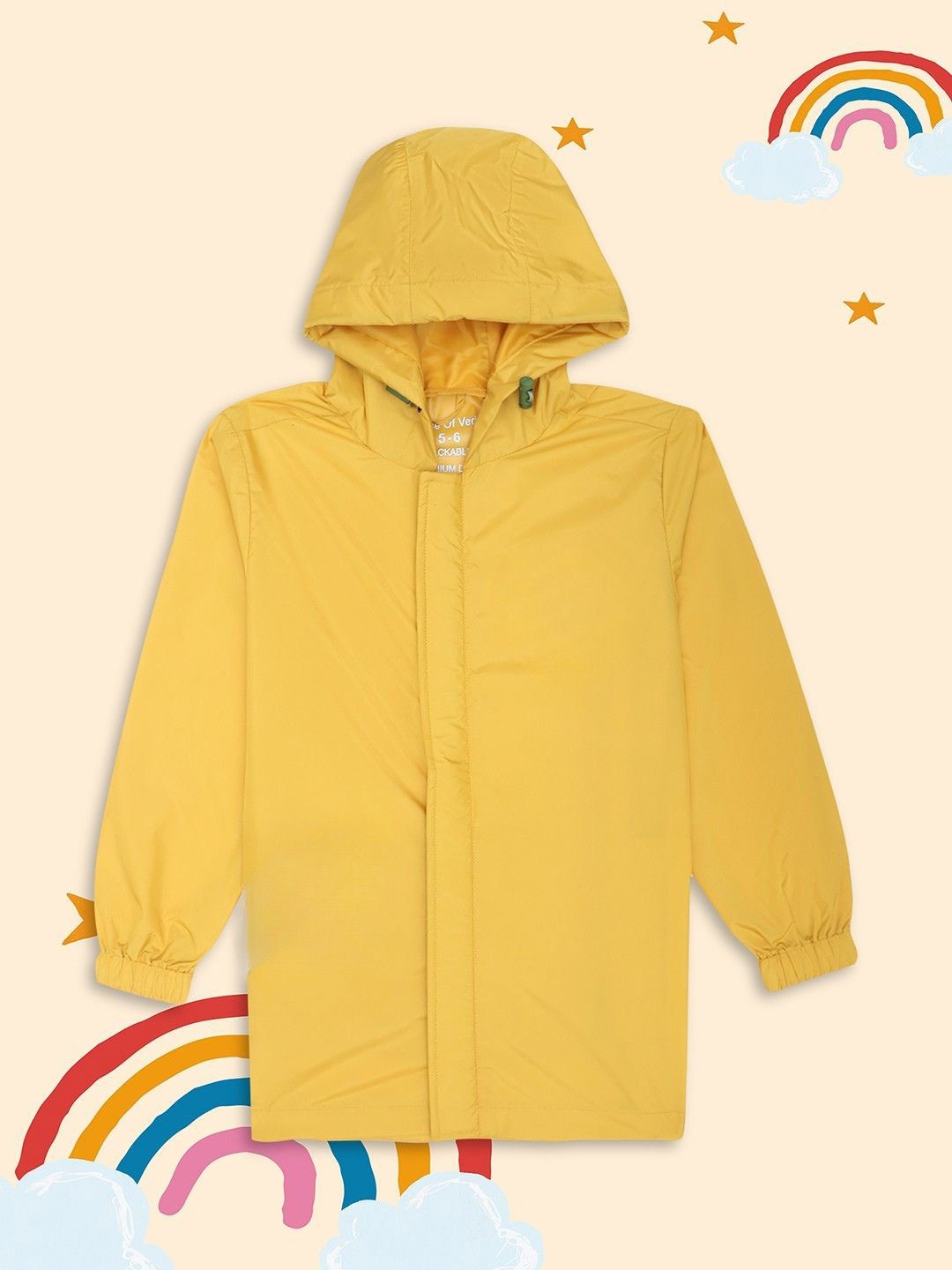 HOUSE OF VEDAS Kids Waterproof Rain Jacket With Hood-picture-19