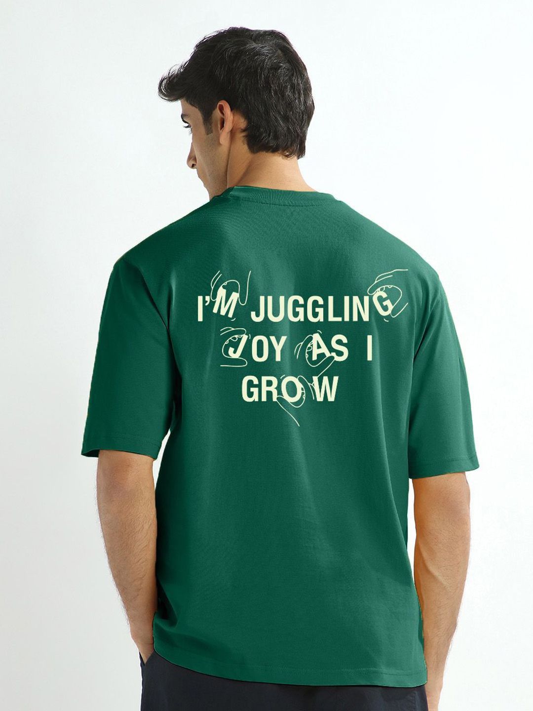 NOBERO Men Typography Printed Oversized Pure Cotton T-shirt-picture-10