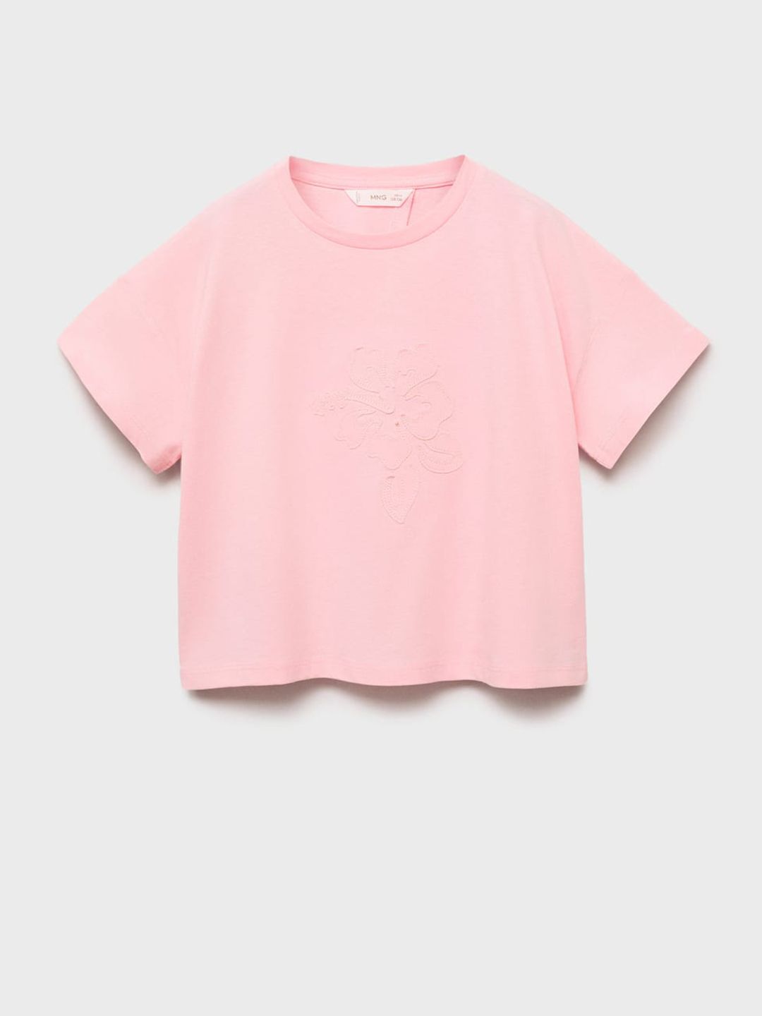 Mango Kids Girls Pure Cotton Applique T-Shirt With Styled Back-picture-32