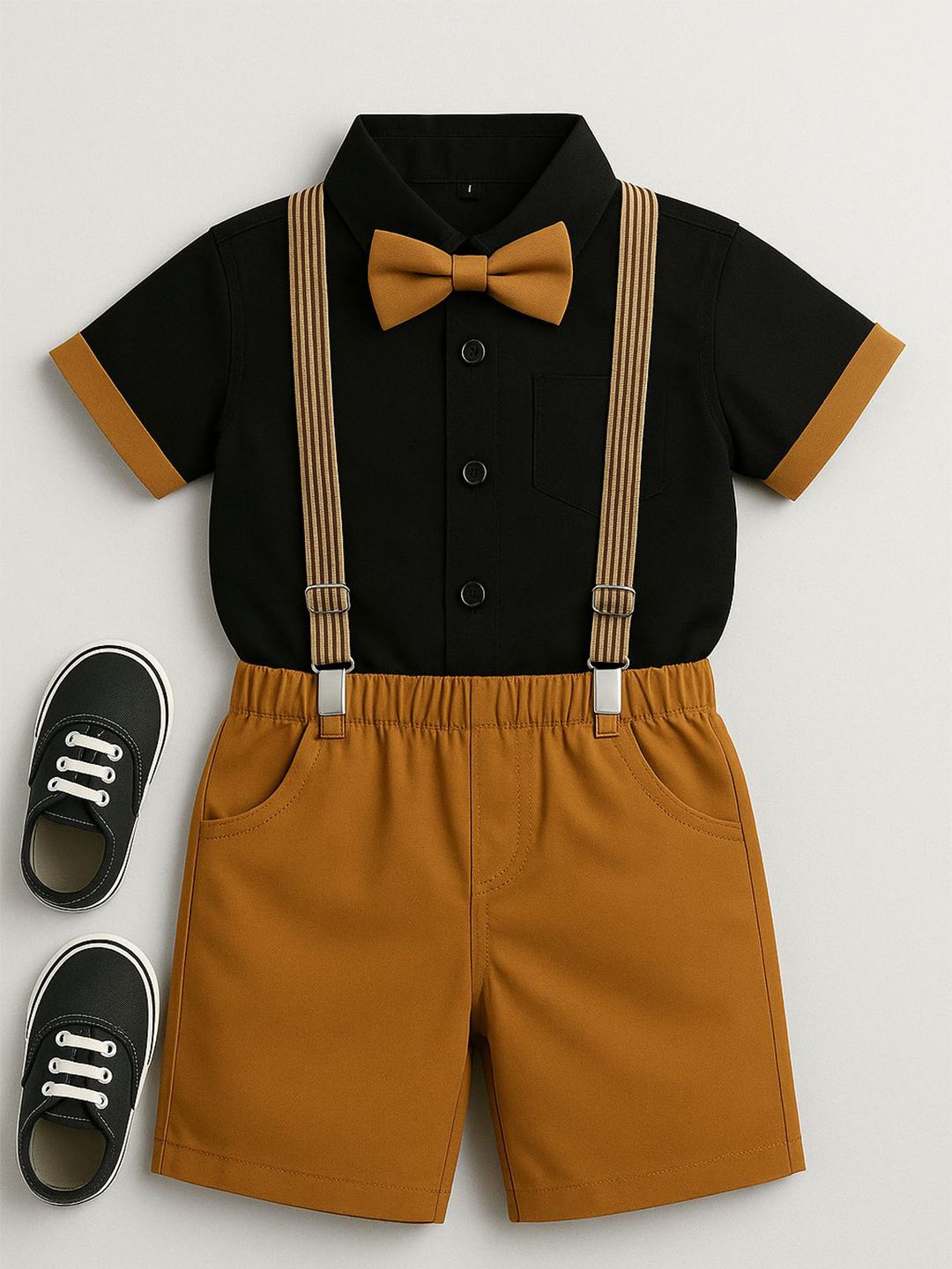 TOGEPI Boys Pure Cotton Shirt with Shorts-picture-14