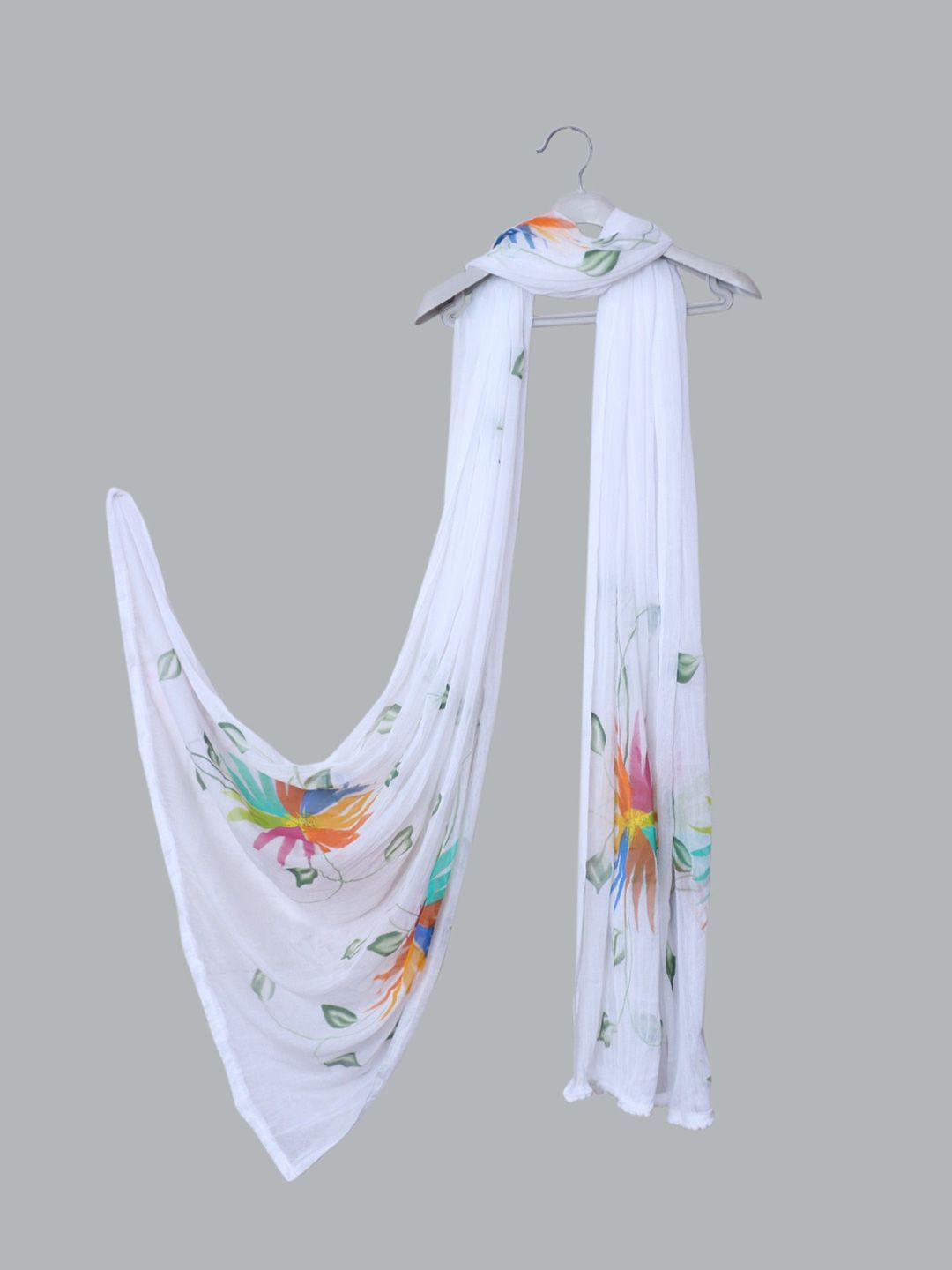 LA FEMINAE Floral Printed Chiffon Dupatta-image-35