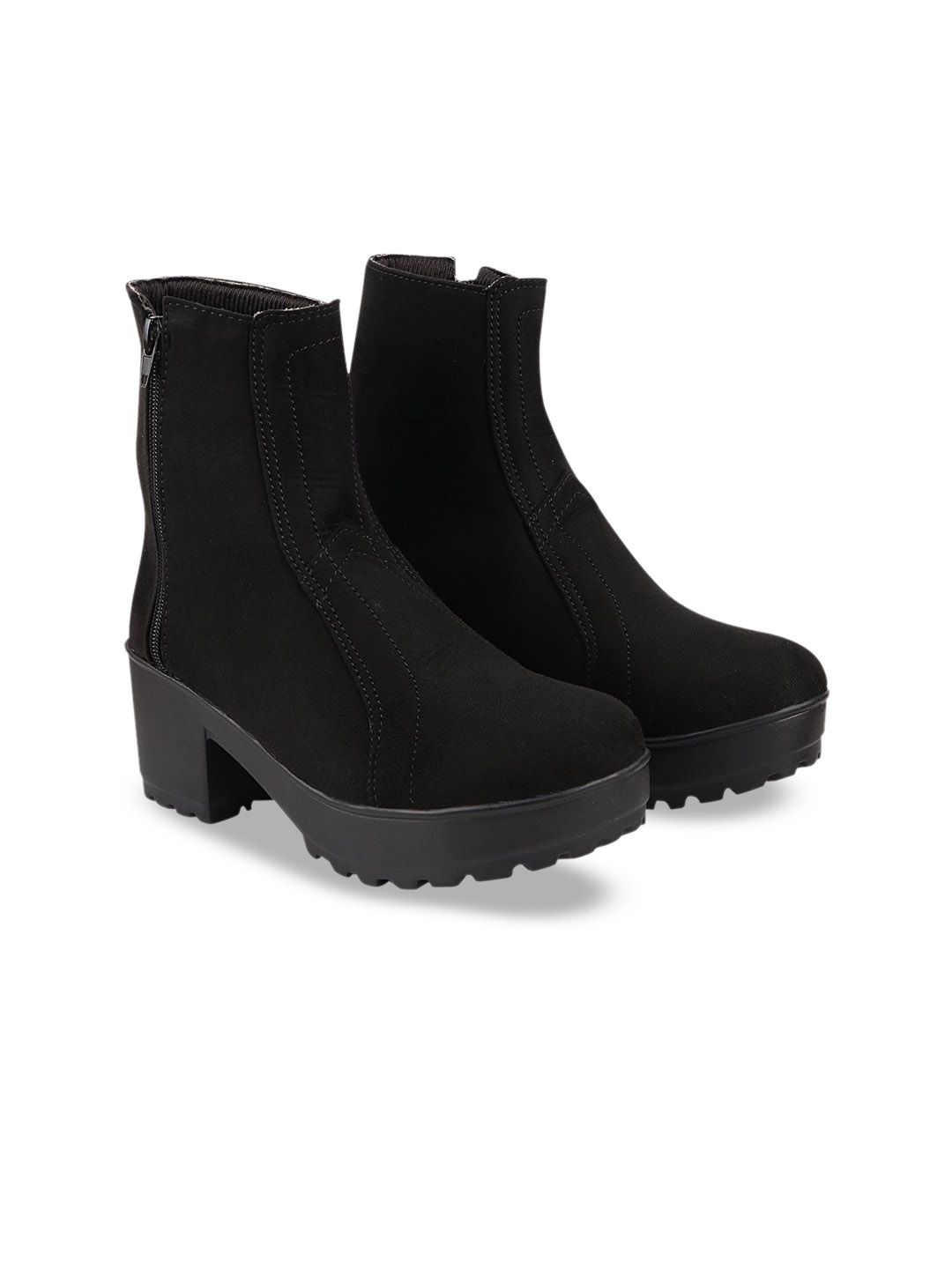 Stylestry Women Block-Heeled Chunky Boots-picture-33