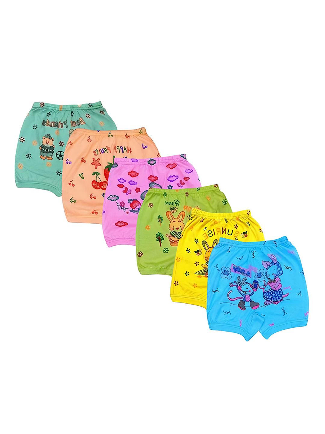 French Kleider Pack Of 6 Printed Cotton Bikini Briefs-picture-20