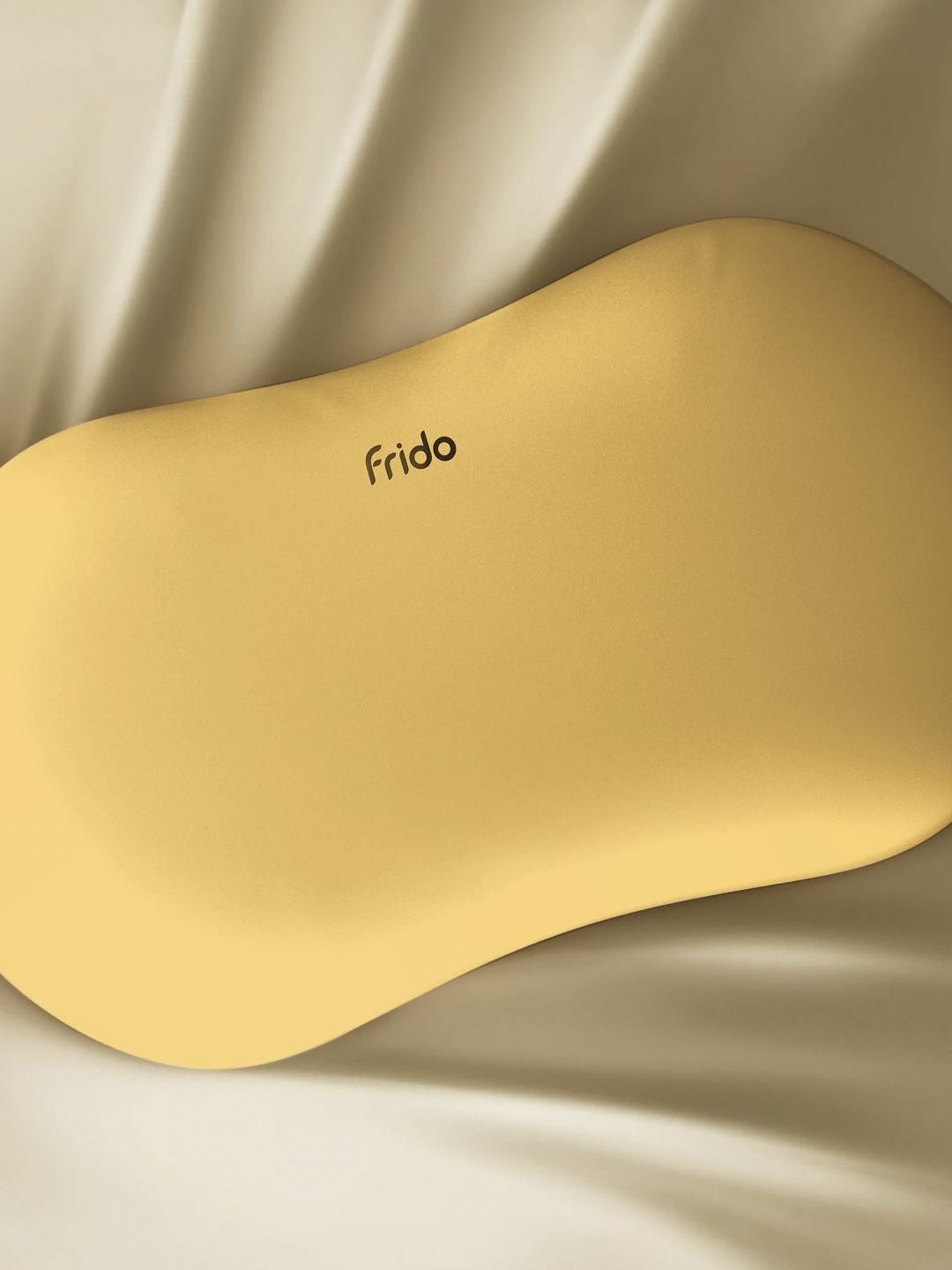 FRIDO Cuddle Yellow Memory Foam Filled Faux Velvet Ultra Soft Sleep Pillow-image-18