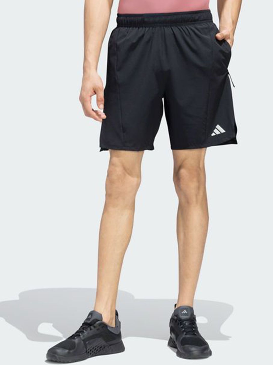 ADIDAS Men Brand Logo Printed Mid Rise Shorts-image-37