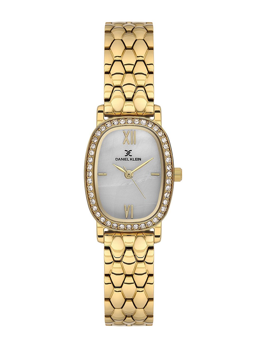Daniel Klein Women Embellished Dial & Stainless Steel Bracelet Style Straps Analogue Watch-image-45