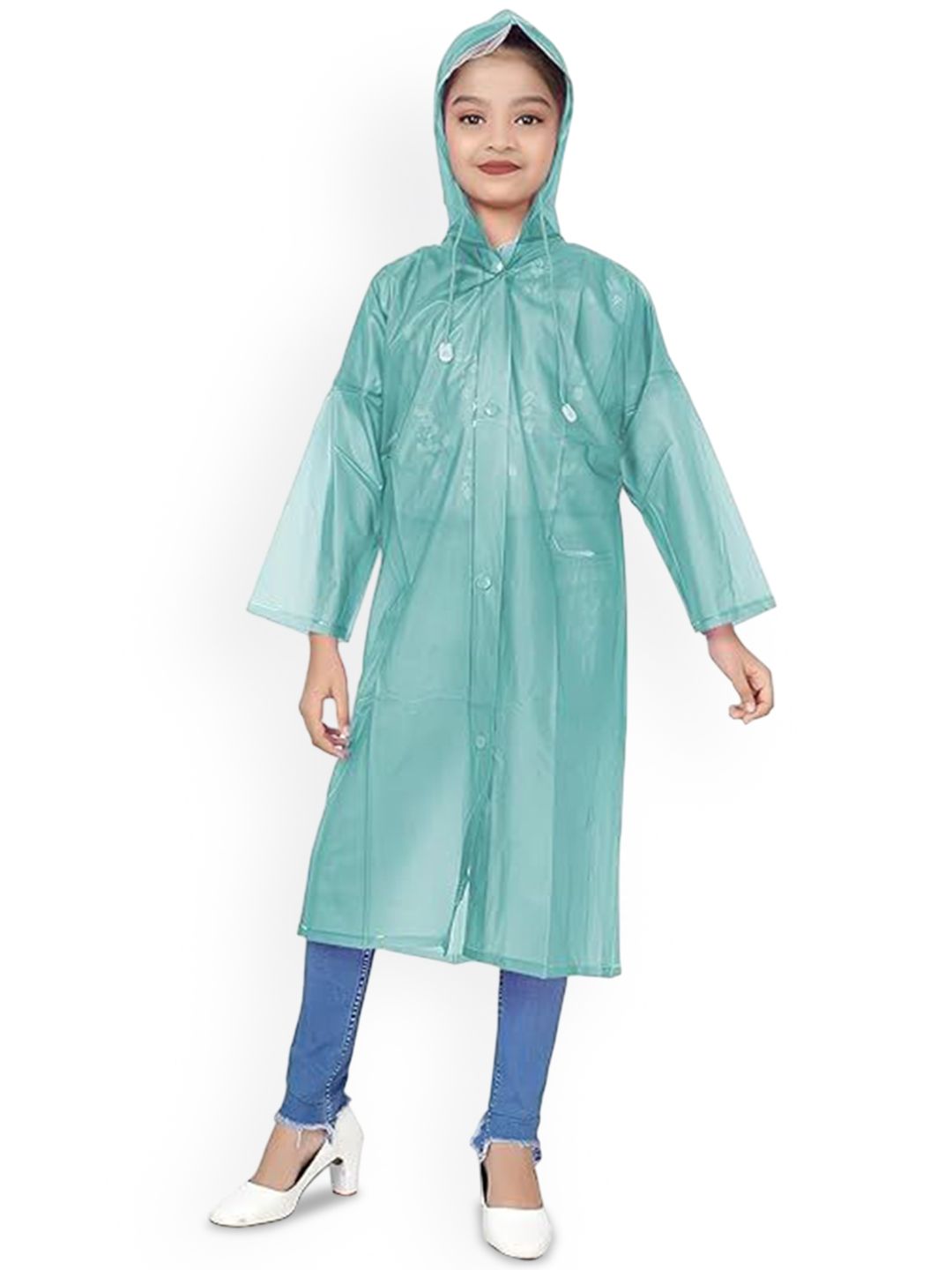 BAESD Kids Waterproof Long Rain Jacket-image-11