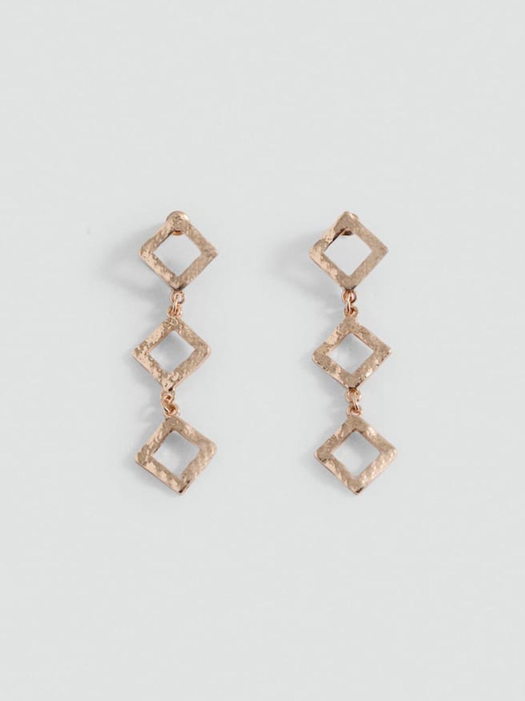 MANGO Square Shaped Drop Earrings-picture-17