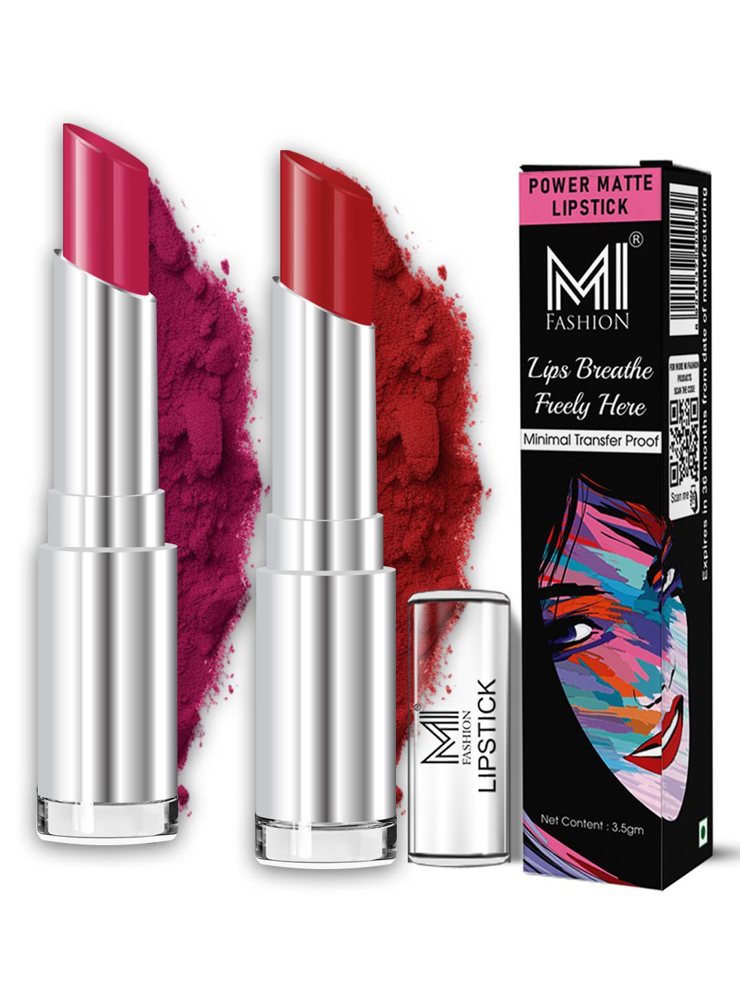 MI FASHION Set of 2 Fade-Proof Matte Lipsticks 3.5g Each 01-10-Nude-picture-18