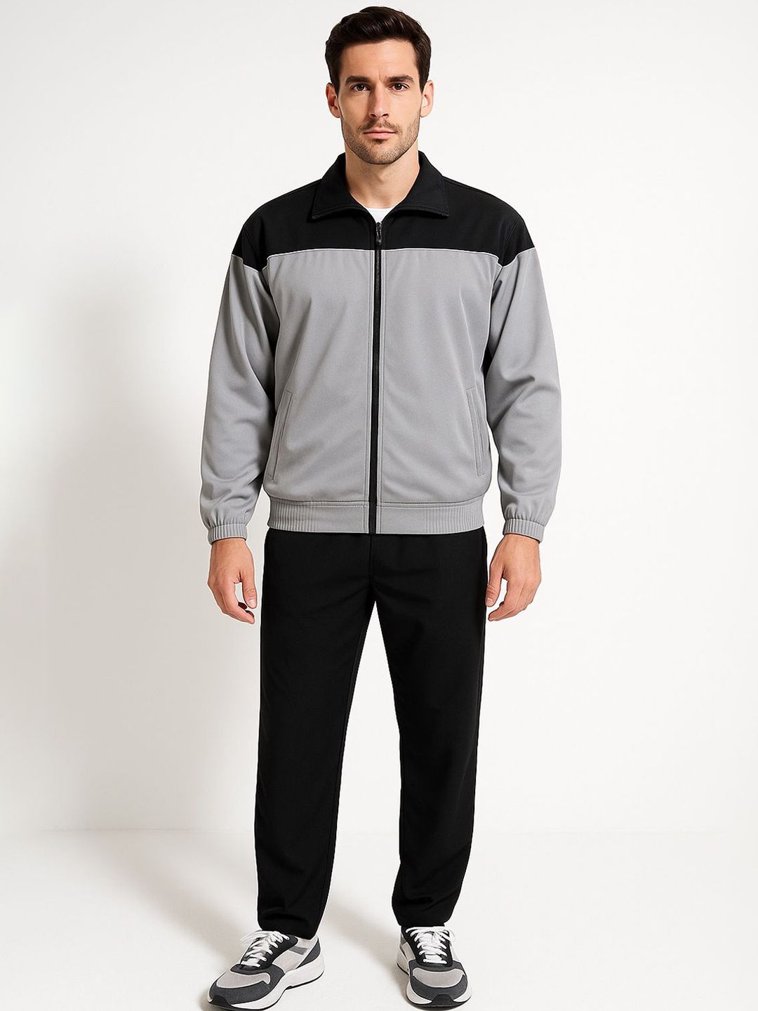 Blissence Men Colourblocked Mid Rise Tracksuit-picture-48