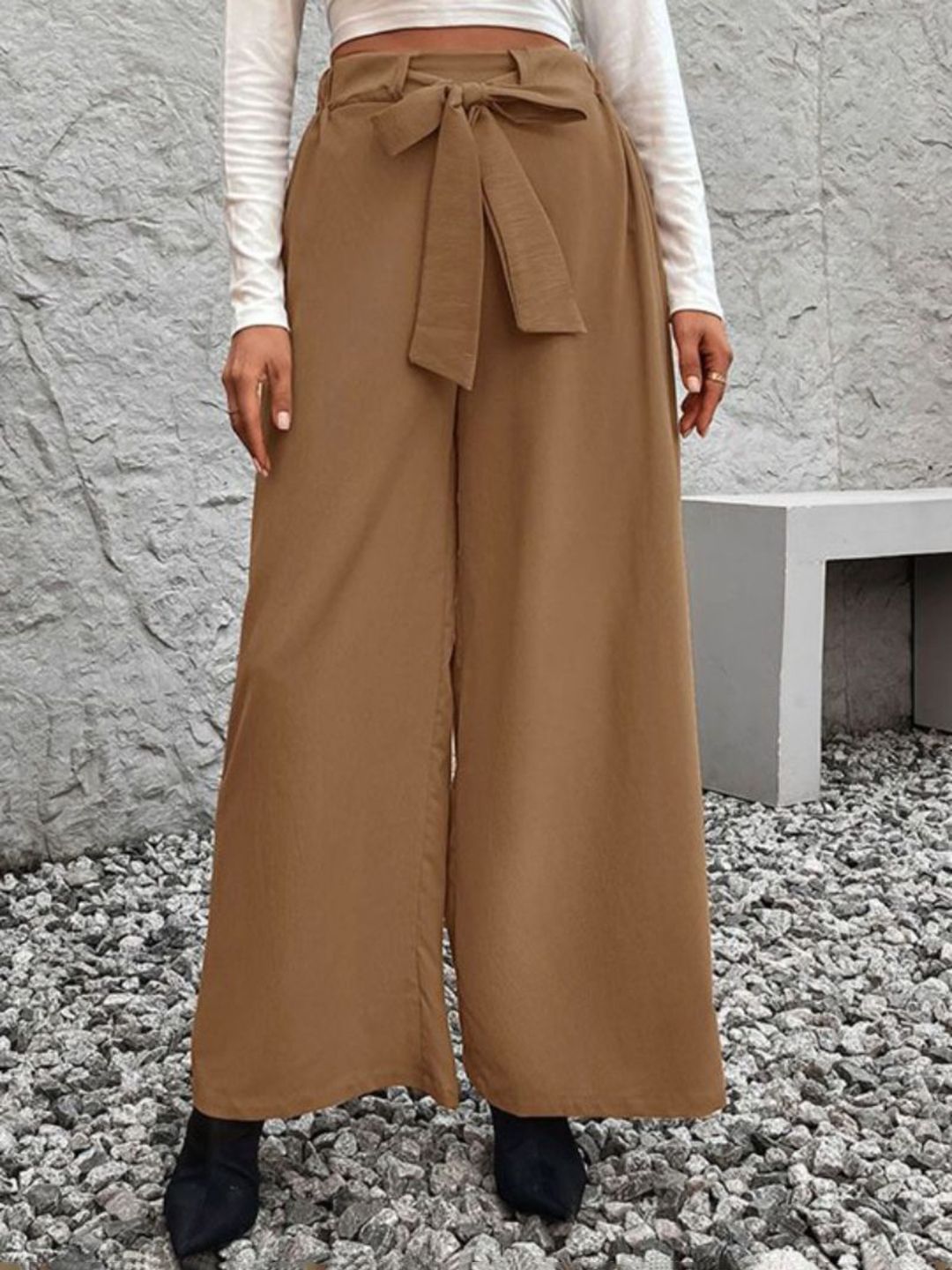 StyleCast Women Solid Mid-Rise Regular Fit Trousers-picture-21