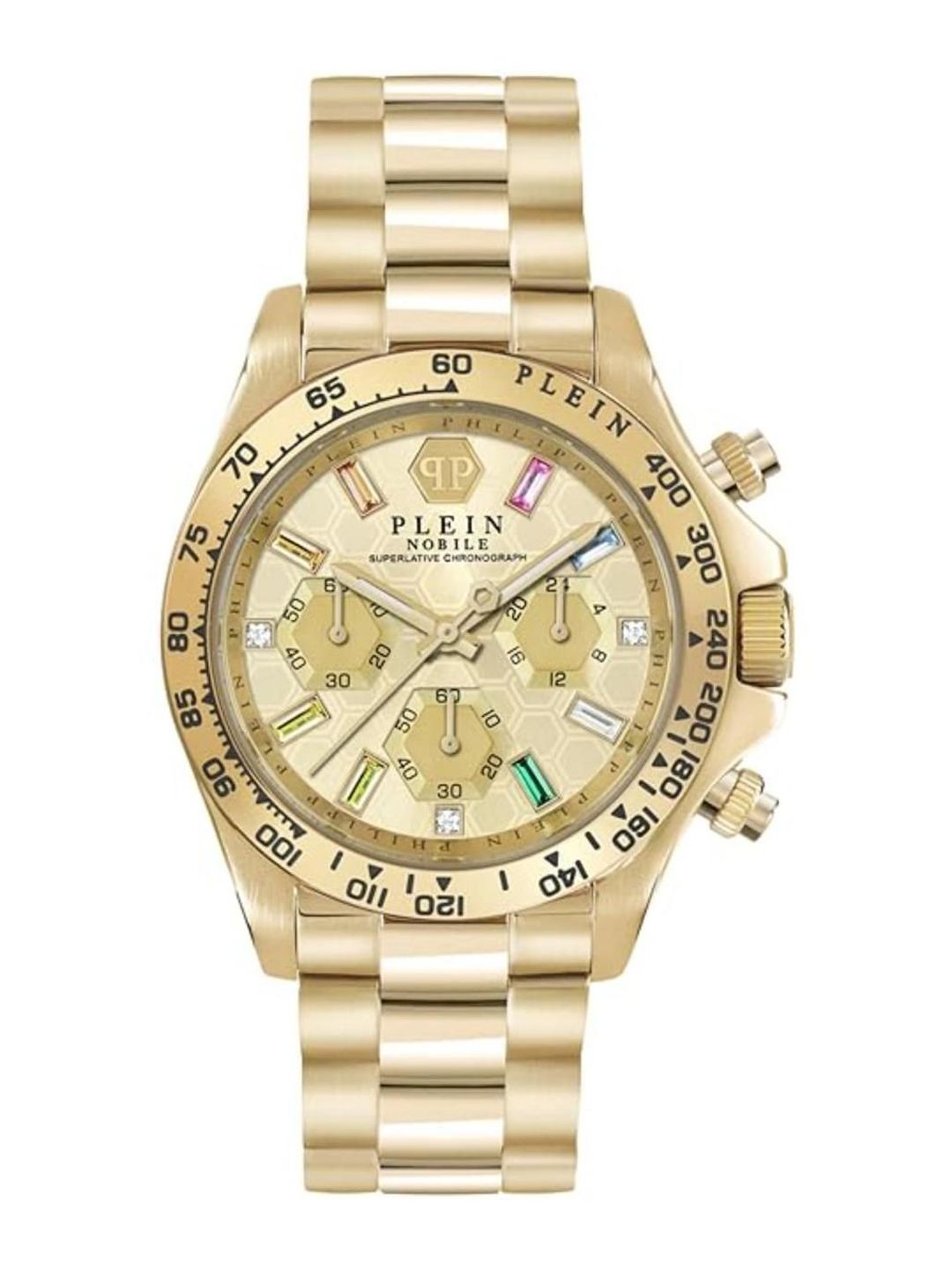 PHILIPP PLEIN Women Brass Dial & Stainless Steel Straps Analogue Watch PWSBA0223-picture-10