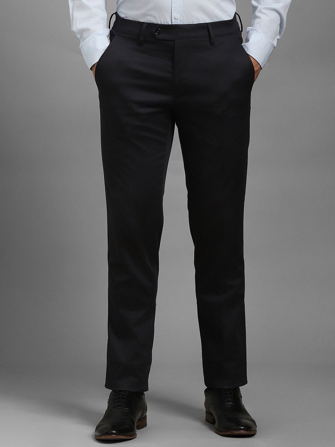 Luxure by Louis Philippe Men Slim Fit Formal Trousers-picture-12
