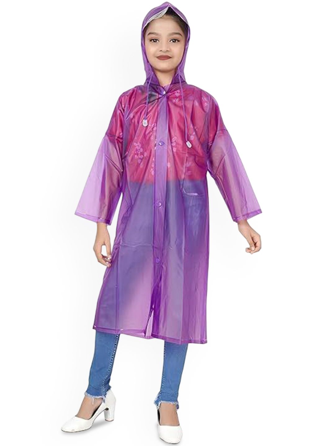 BAESD Kids Waterproof Long Rain Jacket-picture-40