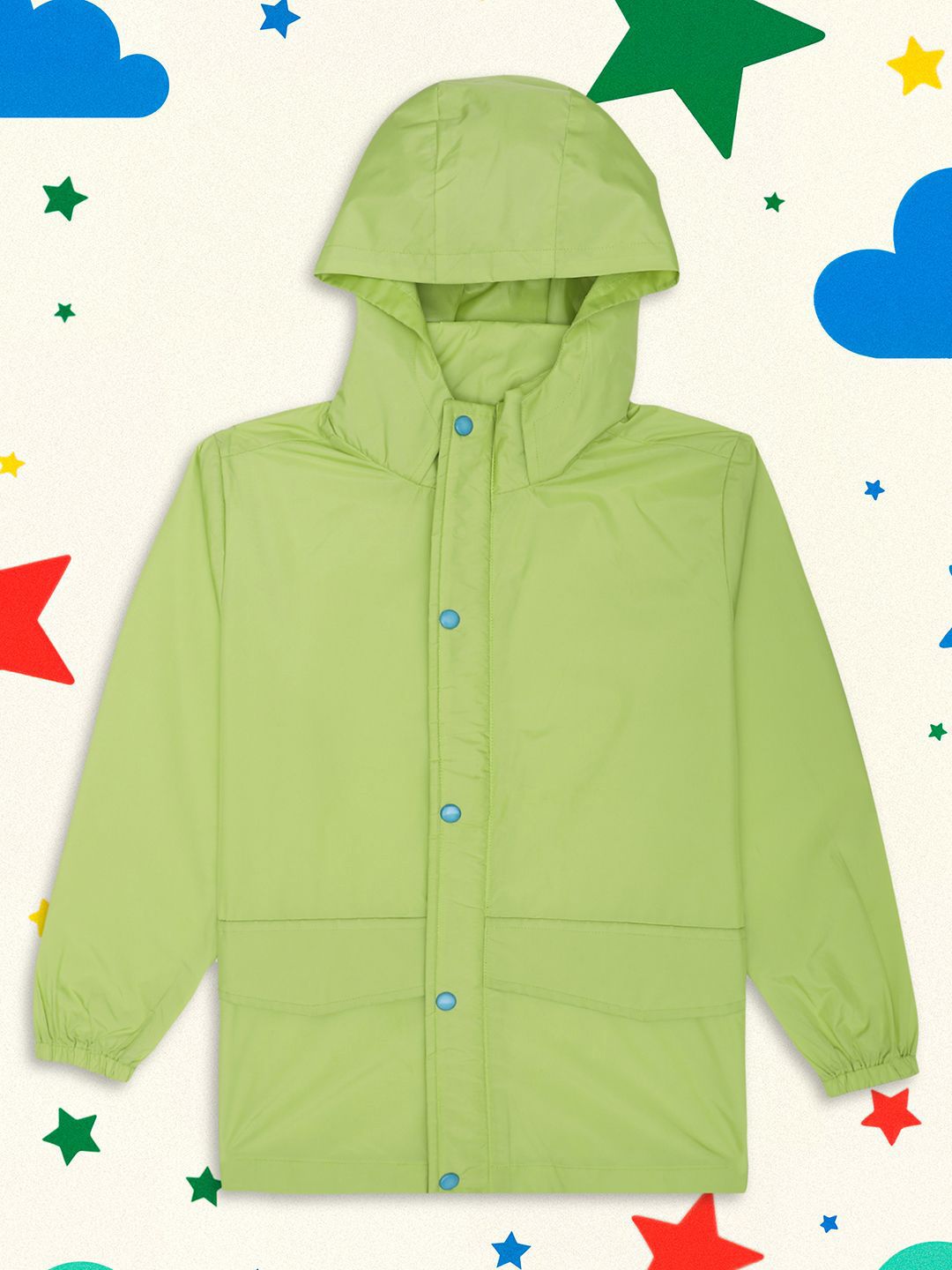 HOUSE OF VEDAS Kids Waterproof Hooded Rain Jacket-picture-30