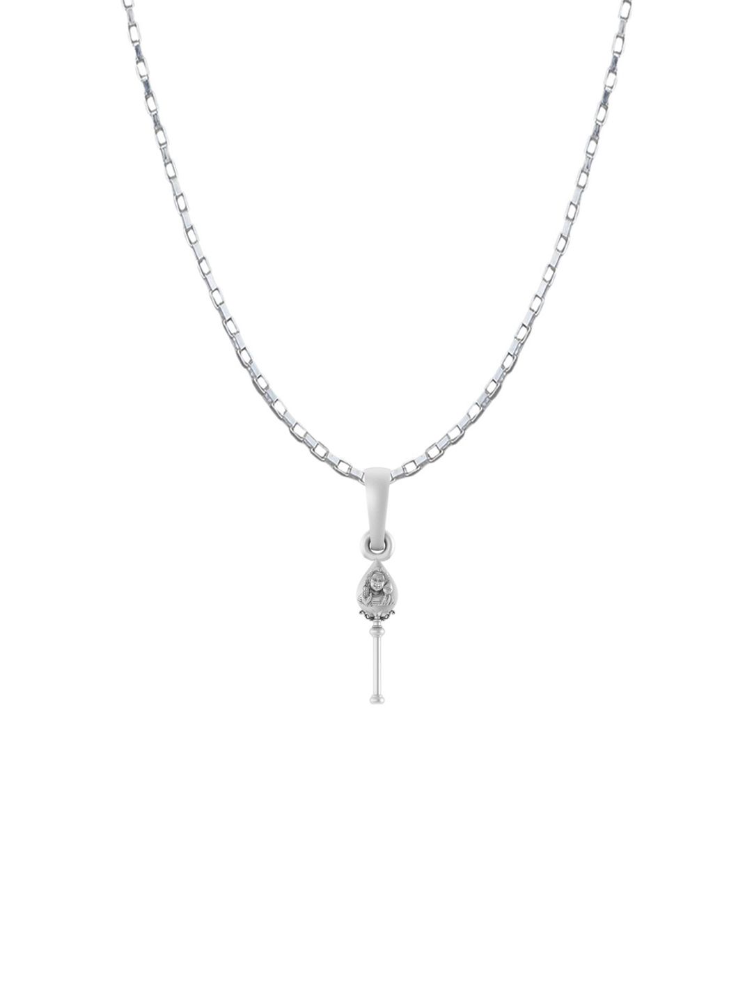 AKSHAT SAPPHIRE Men 925 Sterling Silver Kartikeya Pendant With Box Chain-picture-36