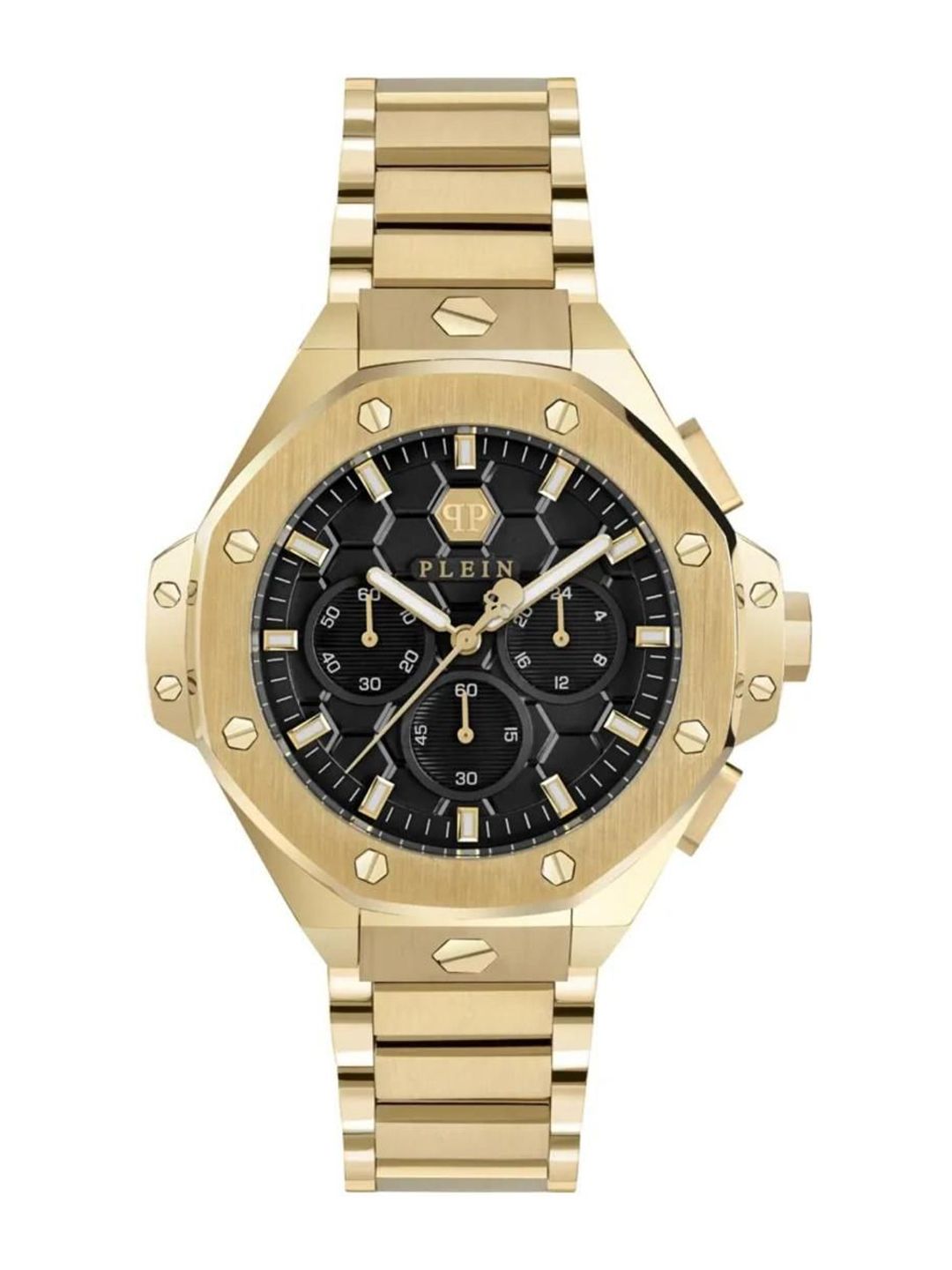PHILIPP PLEIN Unisex Brass Dial & Bracelet Style Straps Analogue Watch PWPSA0424-image-39