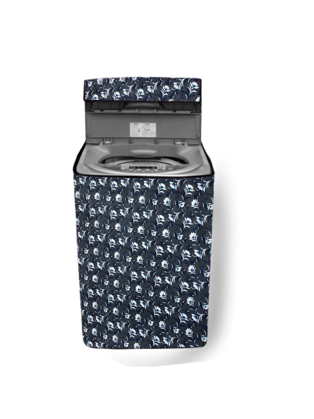 NITASHA Grey & White Printed Top Loading Washing Machine Cover-picture-3