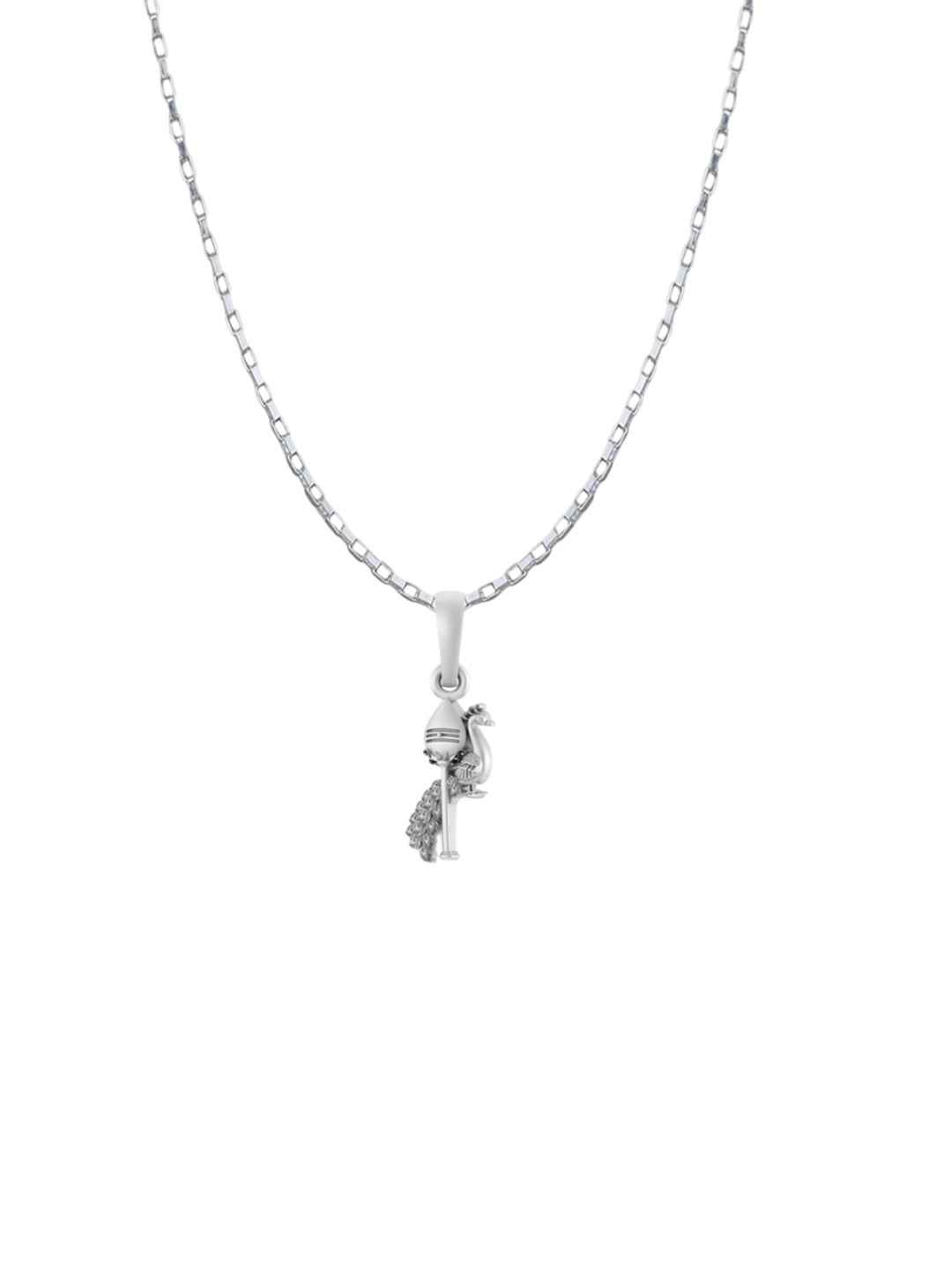 AKSHAT SAPPHIRE Men 92.5 Sterling Silver Contemporary Kartikeya Pendant Chain-picture-45