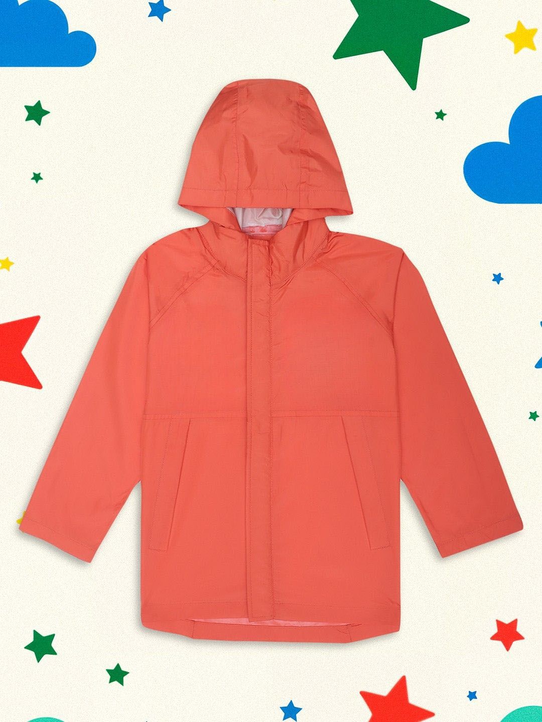 HOUSE OF VEDAS Kids Waterproof Rain Jacket With Hood-picture-20