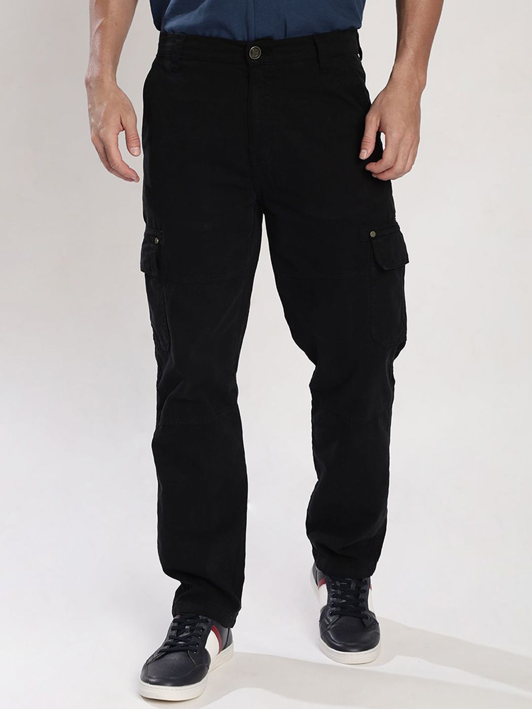 Bene Kleed Men Cargos Relaxed Fit Trousers-picture-16