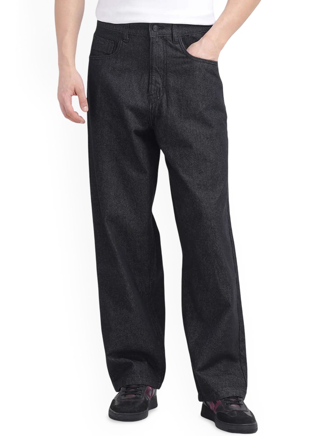 FUDE PRIDE Men Mid-Rise Stretchable Baggy Jeans-image-14
