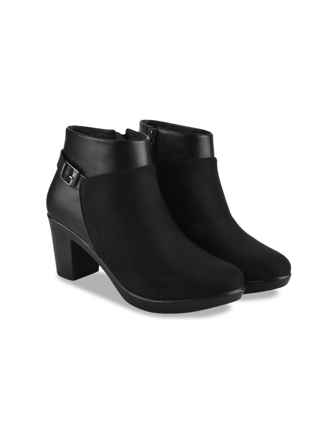 Stylestry Women Casual Block-Heeled Monk Boots-picture-39