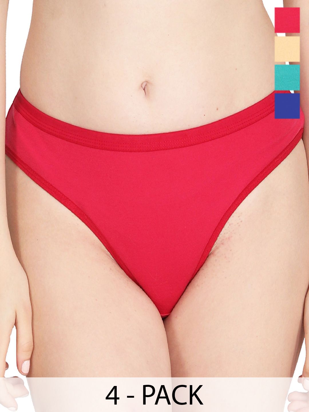 Liigne Pack Of 4 Mid Rise Basic Briefs VCPC2017-XS-picture-19