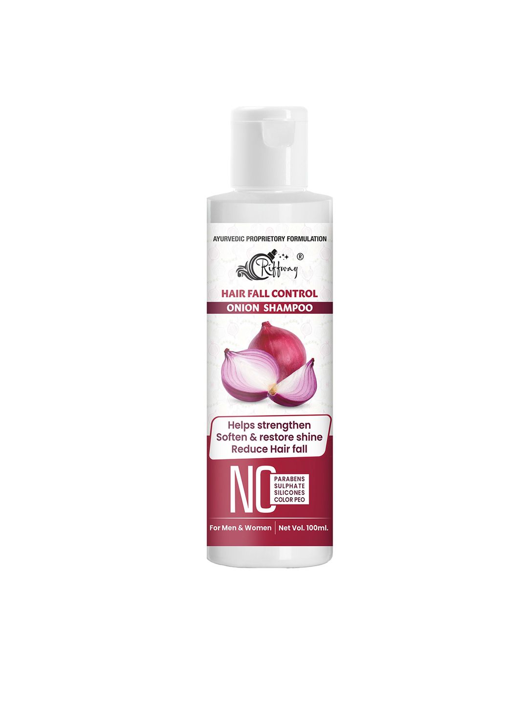 riffway Onion Shampoo For Hair Fall Control & Hair Growth - 100 ml-picture-2