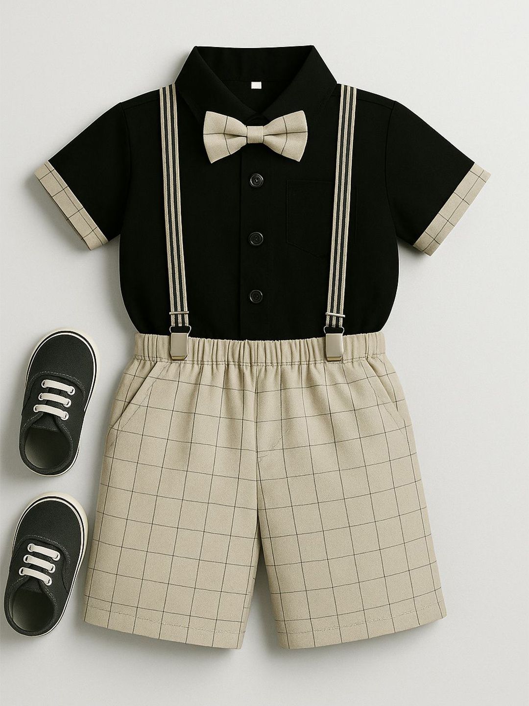 TOGEPI Boys Pure Cotton Shirt with Shorts-picture-13