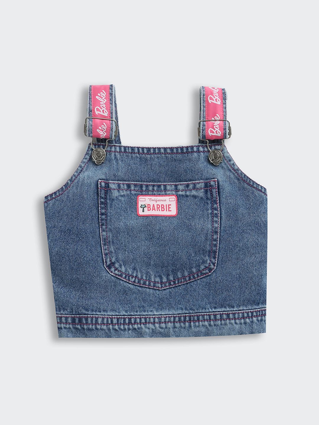 Tiny Girl Solid Tank Crop Top-image-1