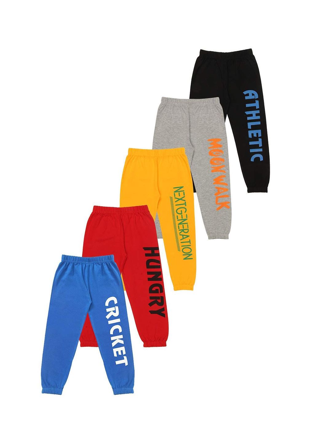 FASLA Infants Pack Of 5 Printed Pure Cotton Jogger-picture-39