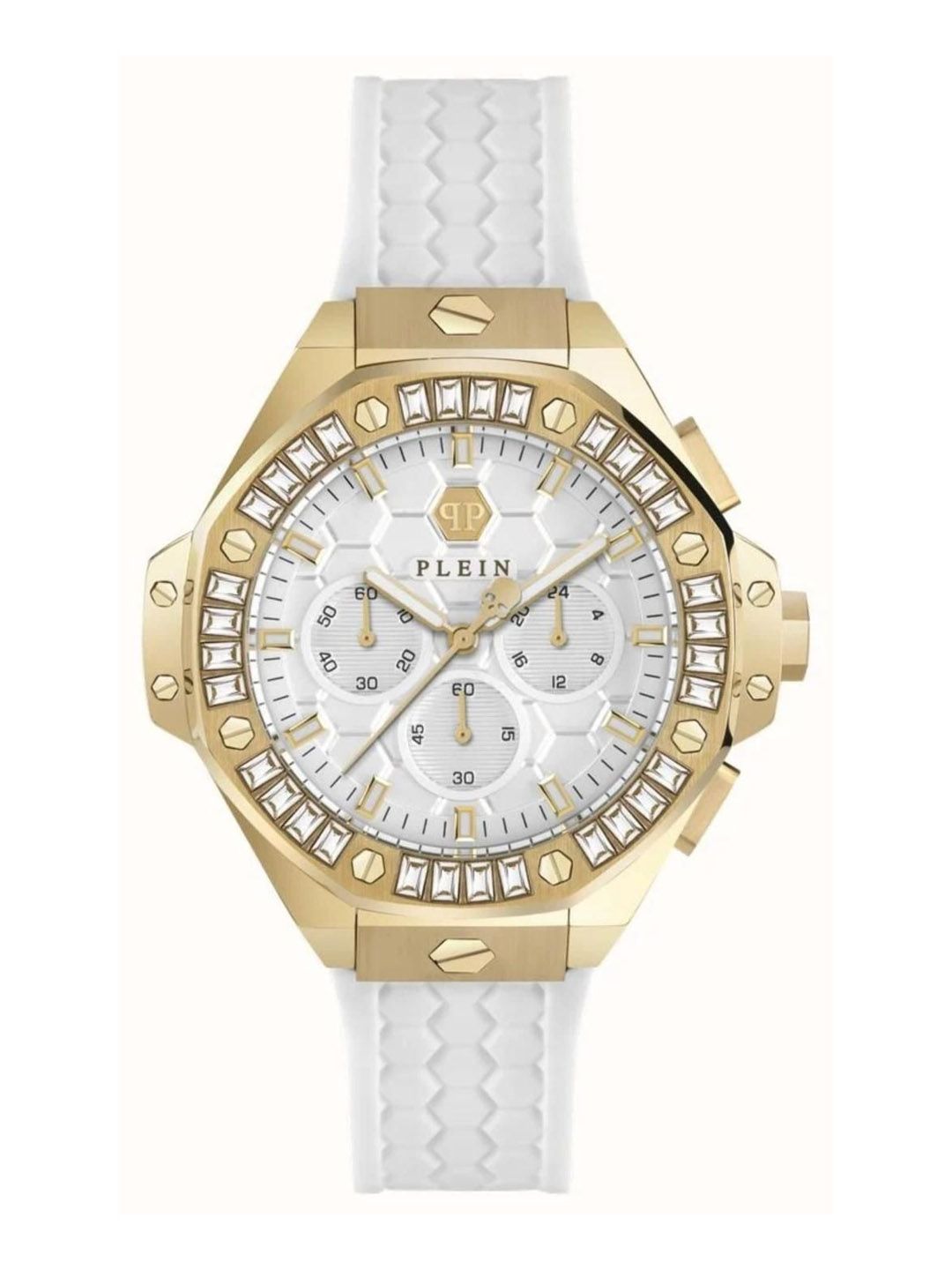 PHILIPP PLEIN Unisex Brass Dial & Straps Analogue Watch-image-40