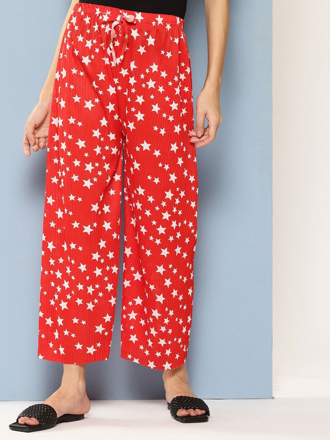 Aarika Girls Printed Flared Chambray Ethnic Palazzos-picture-11