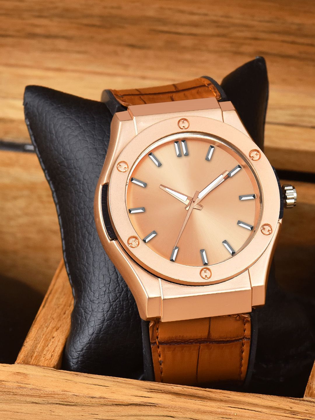 SWADESI STUFF Men Dial & Straps Analogue Watch SDS 163 ROSEGOLD 2025-picture-37