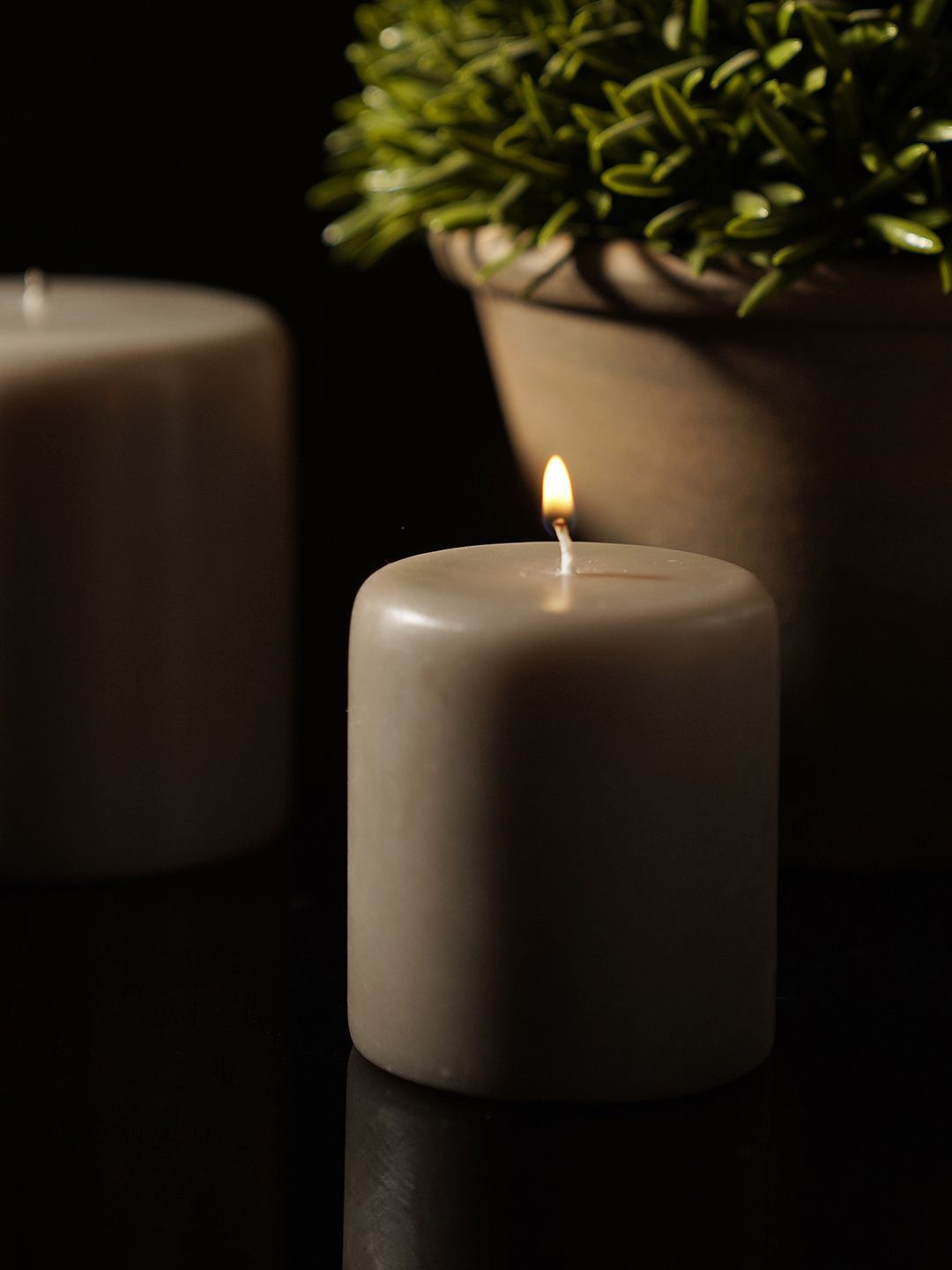 Pure Home and Living Grey Neroli Pillar Candle-picture-41