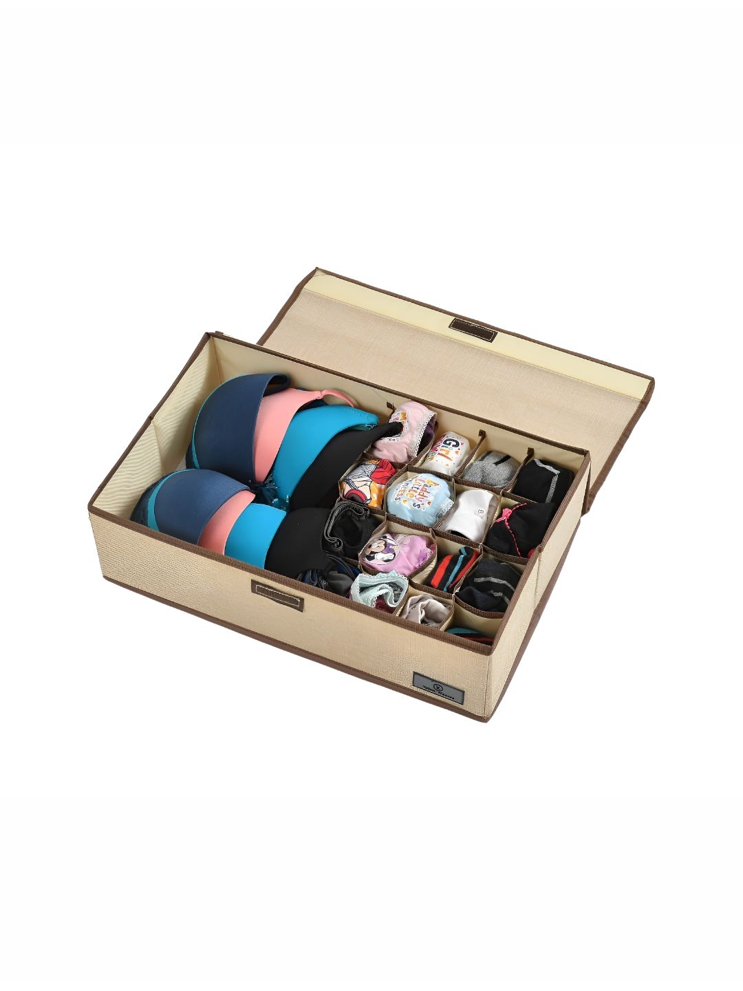 Yellow Weaves Beige Set of 1 Regular Drawer Organiser Organisers-picture-22