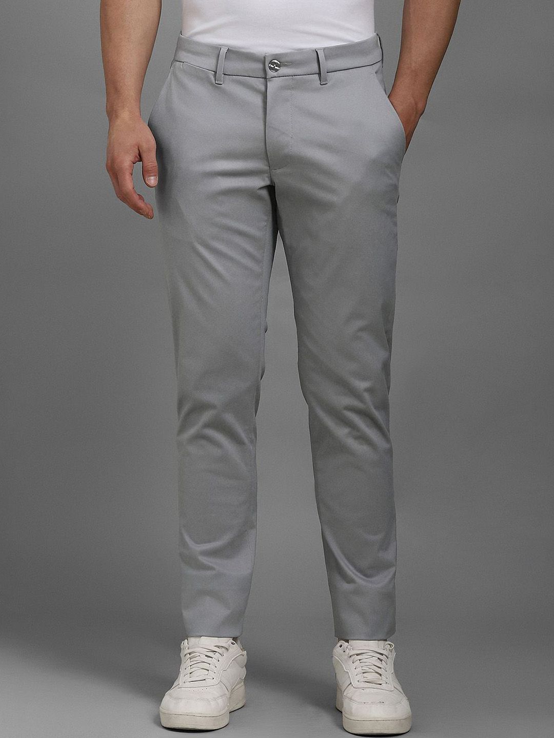 Louis Philippe Sport Men Mid Rise Slim Fit Formal Trousers-picture-31