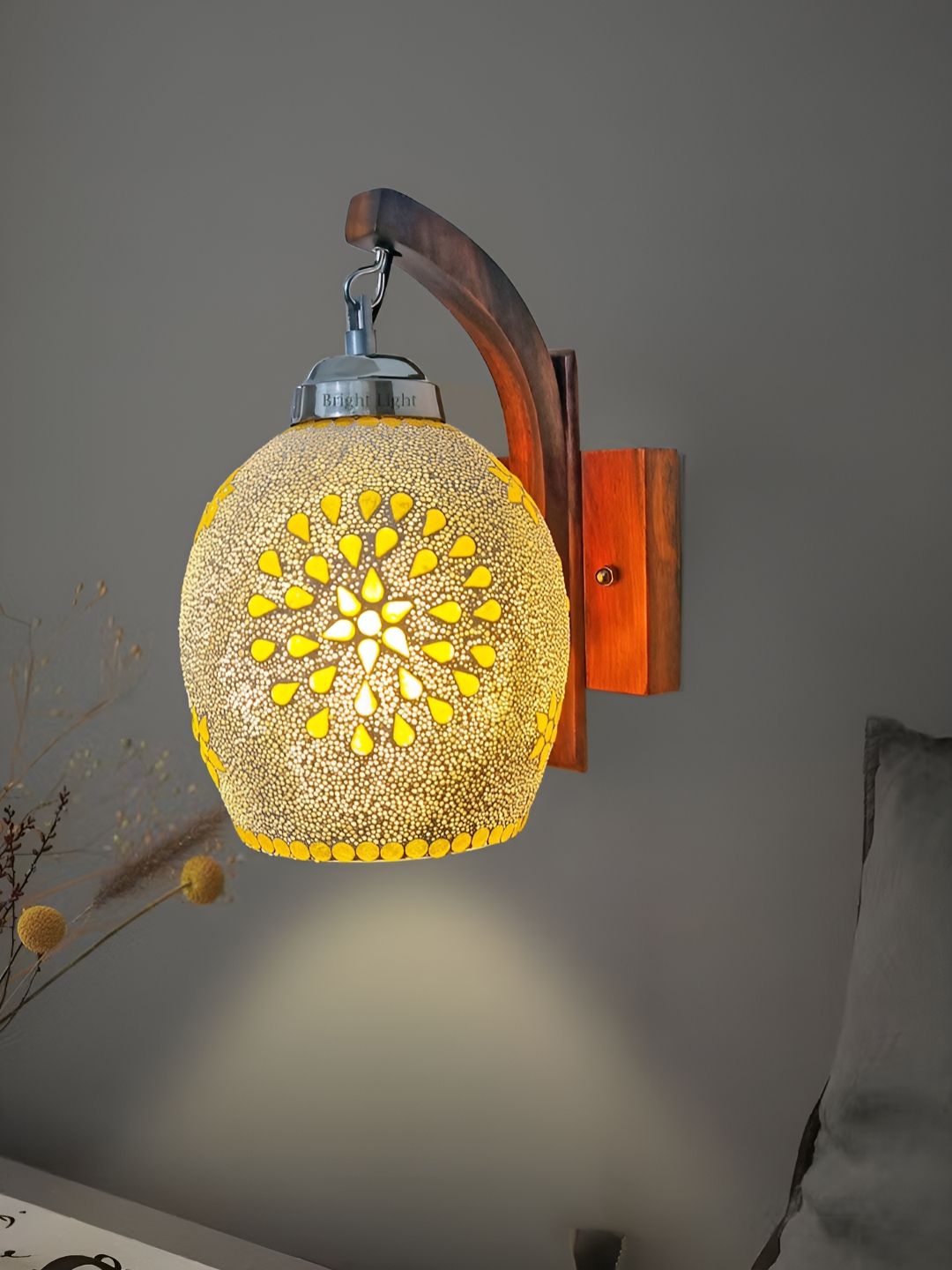 Lyse Decor Brown Wood Wall Lamp-picture-42