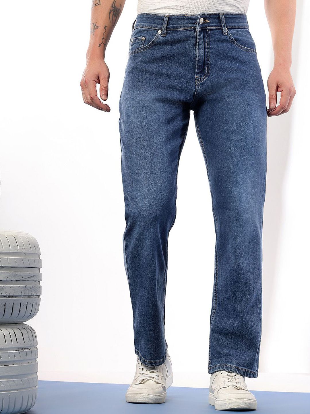 Stylecast X Kotty Men Comfort Regular Fit Mid-Rise Jeans-picture-13