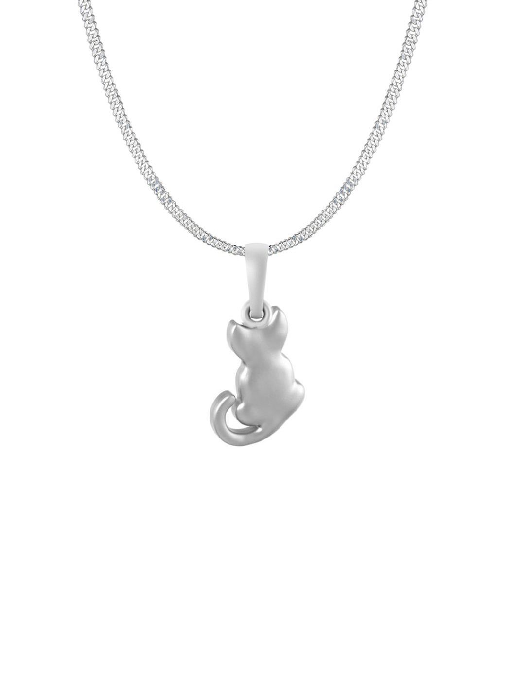 AKSHAT SAPPHIRE 925 Sterling Silver Cat Contemporary Pendants With Chains-picture-20