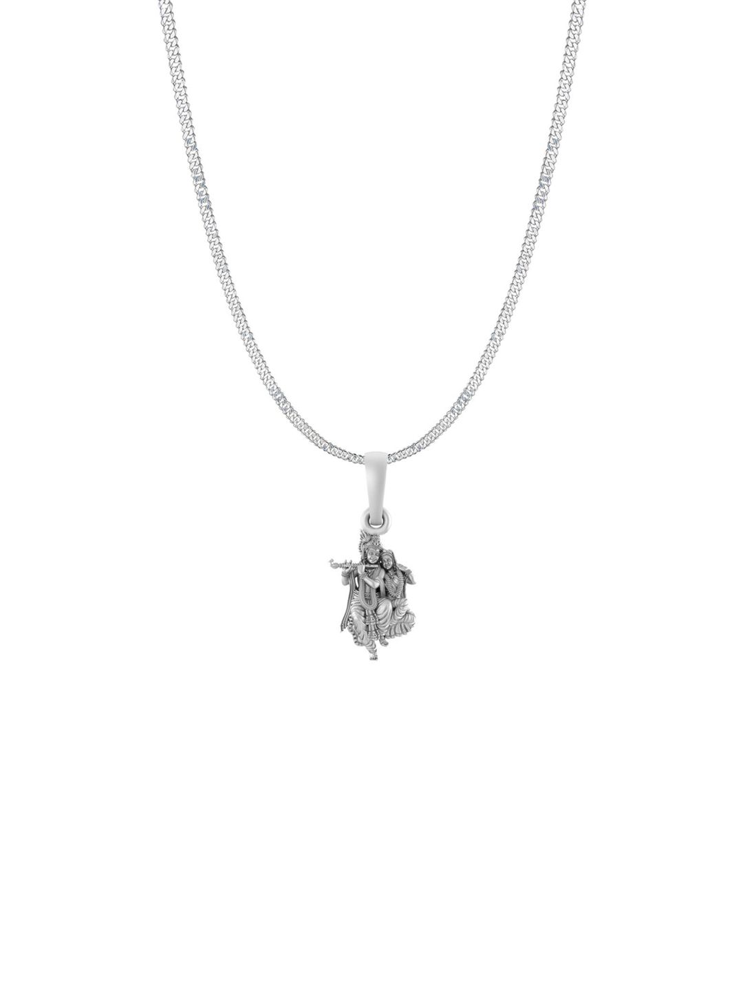 AKSHAT SAPPHIRE 92.5 Sterling Silver Radha Krishna Pendants with Chains-picture-28