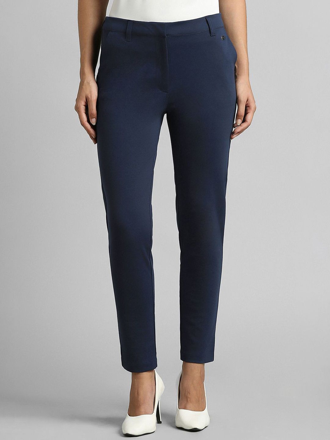 Van Heusen Woman Solid Mid-Rise Trousers-picture-30